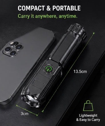 ApolloFire Rechargeable Tactical LED Flashlight