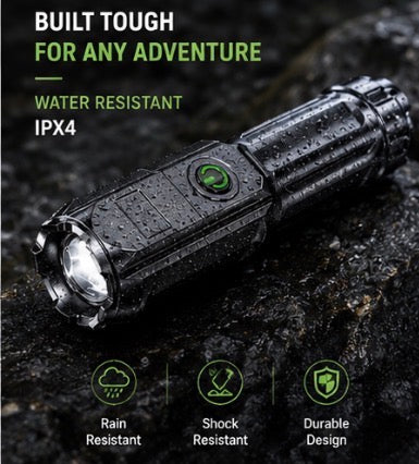 ApolloFire Rechargeable Tactical LED Flashlight