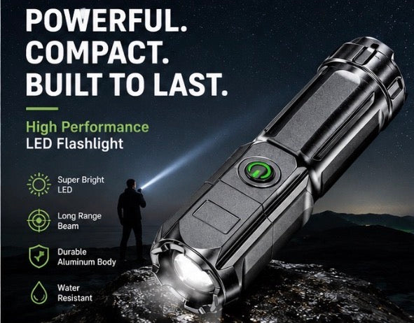 ApolloFire Rechargeable Tactical LED Flashlight
